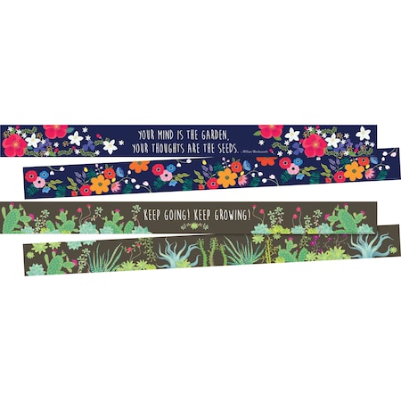 Barker Creek Petals & Prickles Trim Set, 2 designs, 24/set 3869